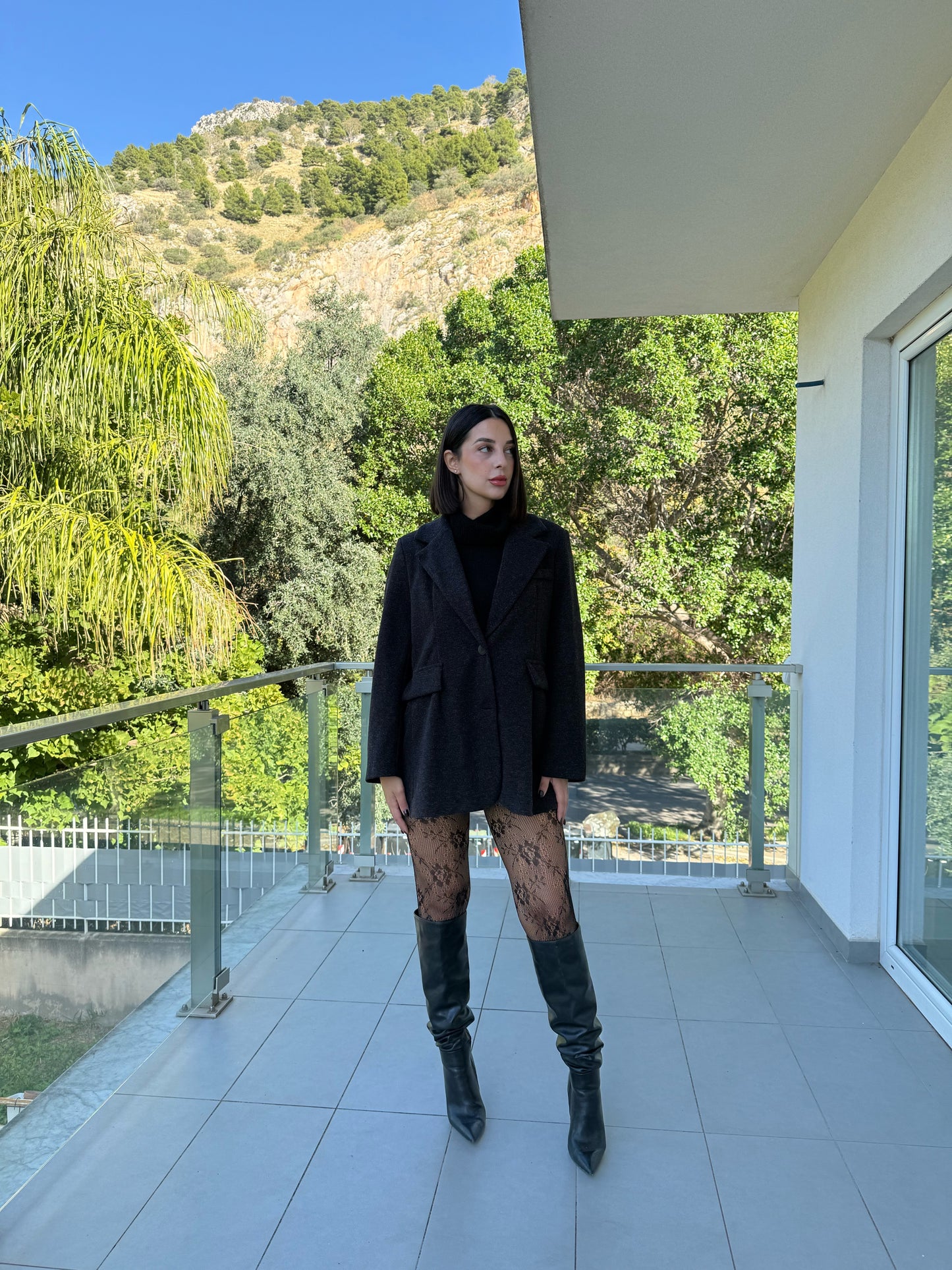 cappotto office nero