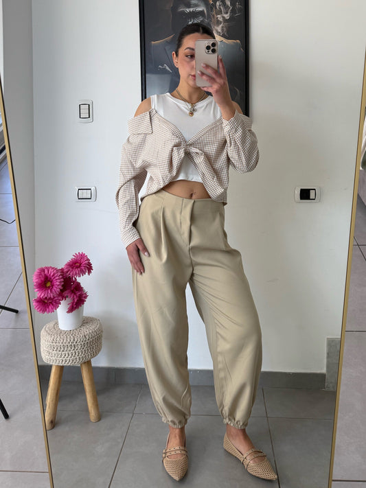 Pantalone Lady beige