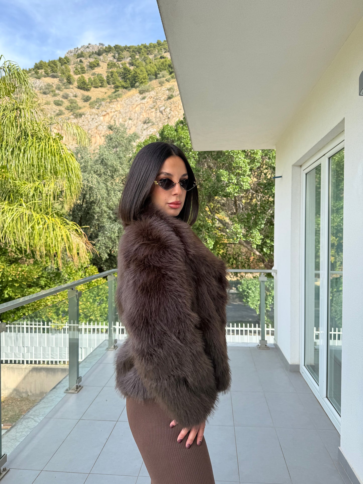 Pelliccia Madison brown