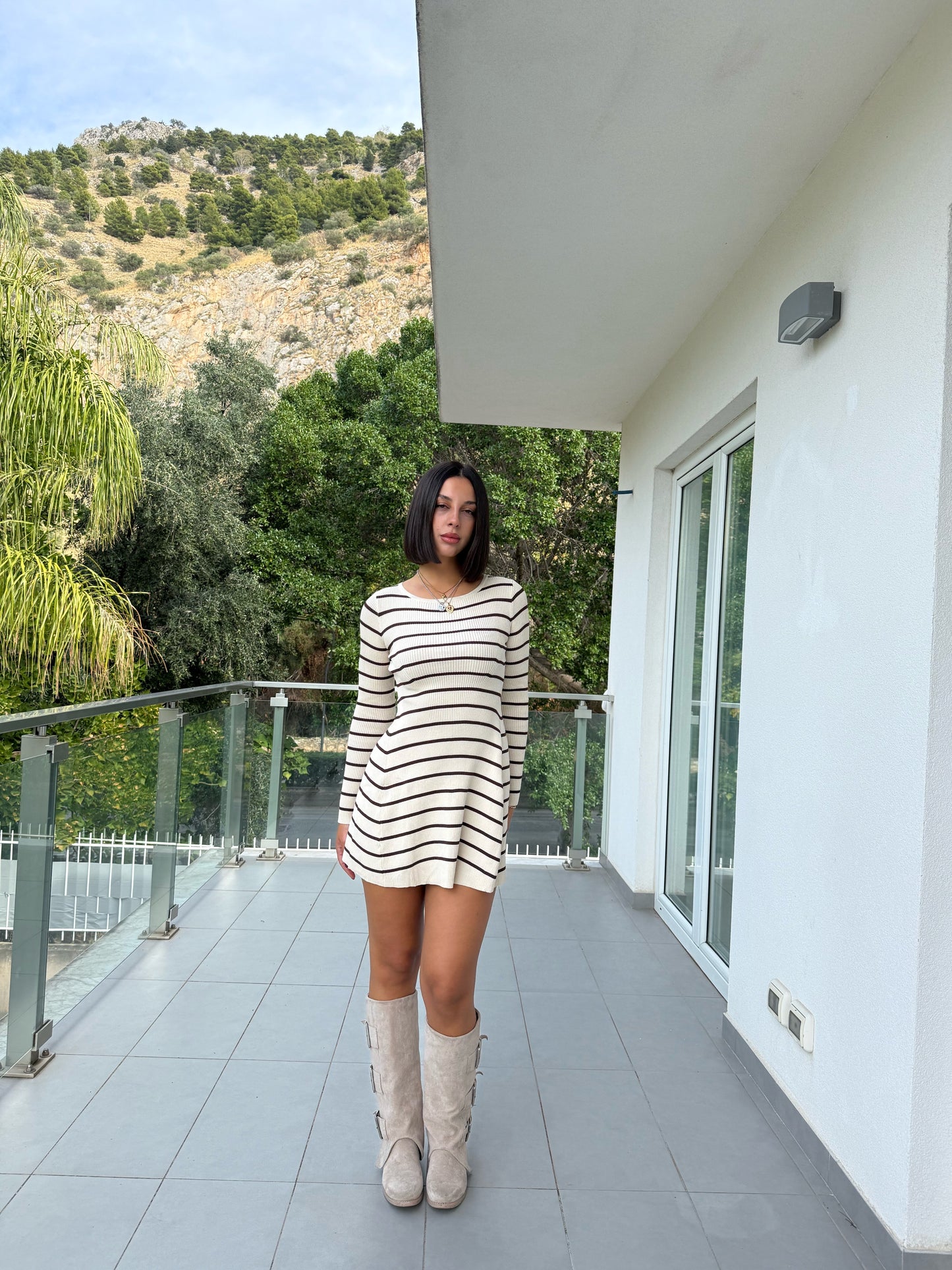 Dress costine panna