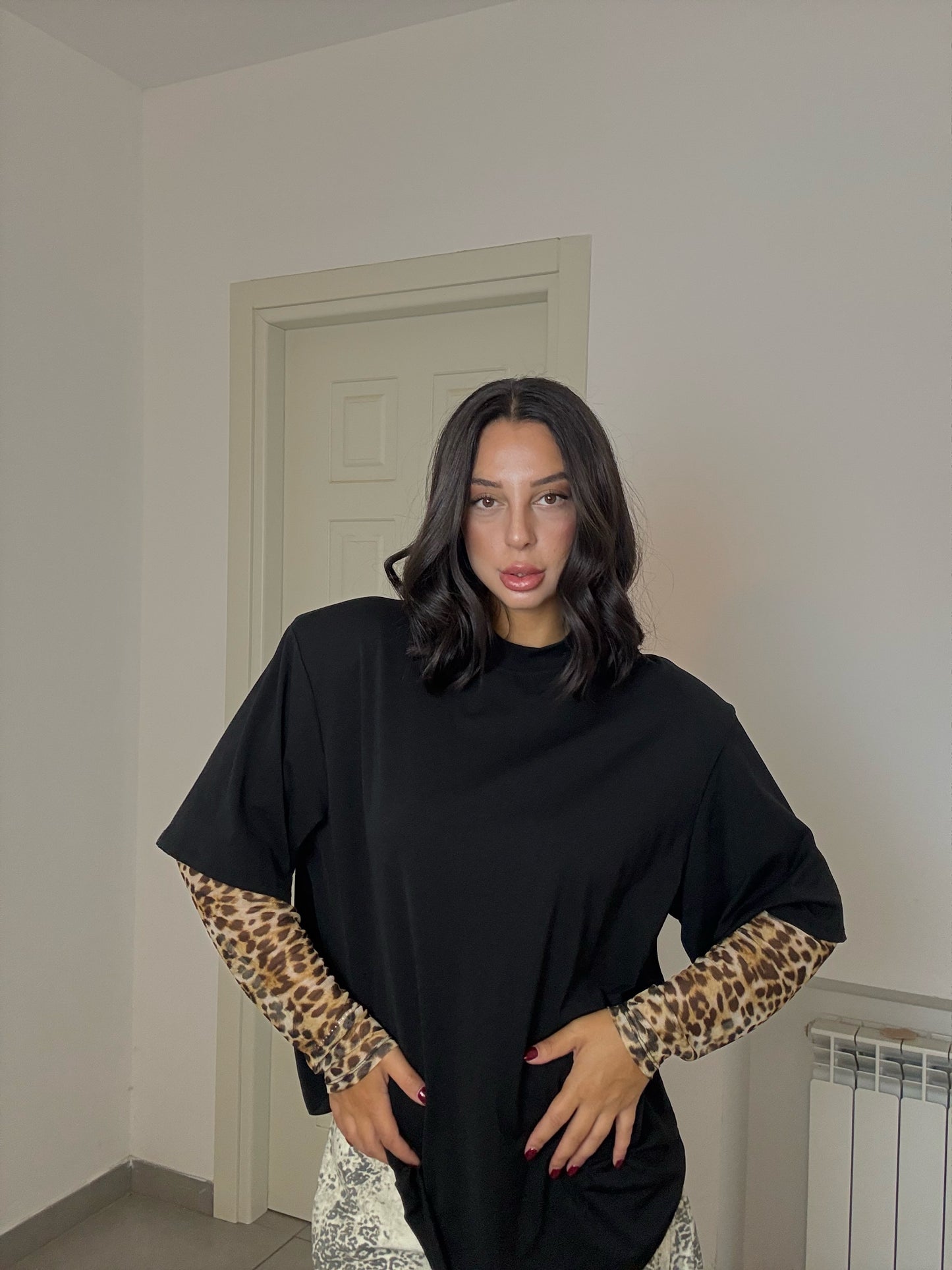 T-shirt Leopard