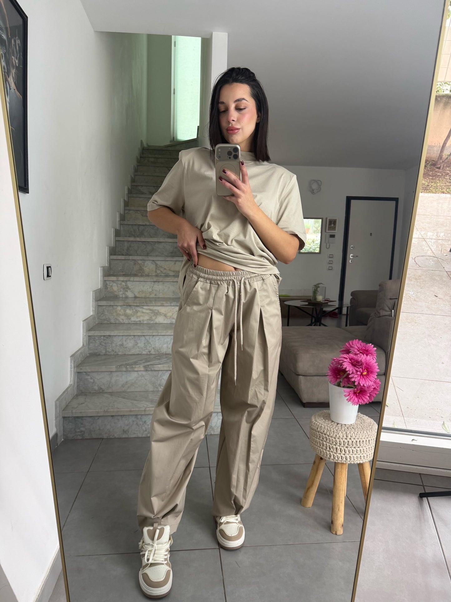 Pantalone primavera beige