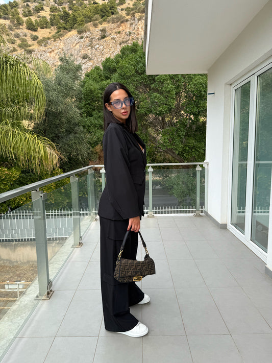 coordinato cargo nero