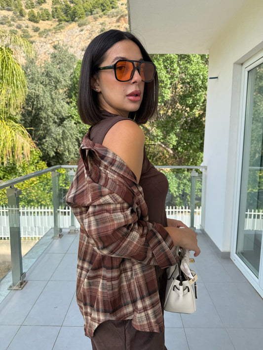 Camicia Viky marrone