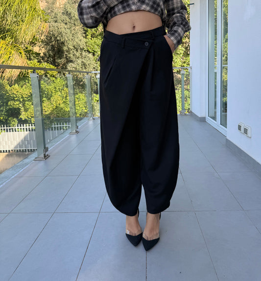 Pantalone desigual nero