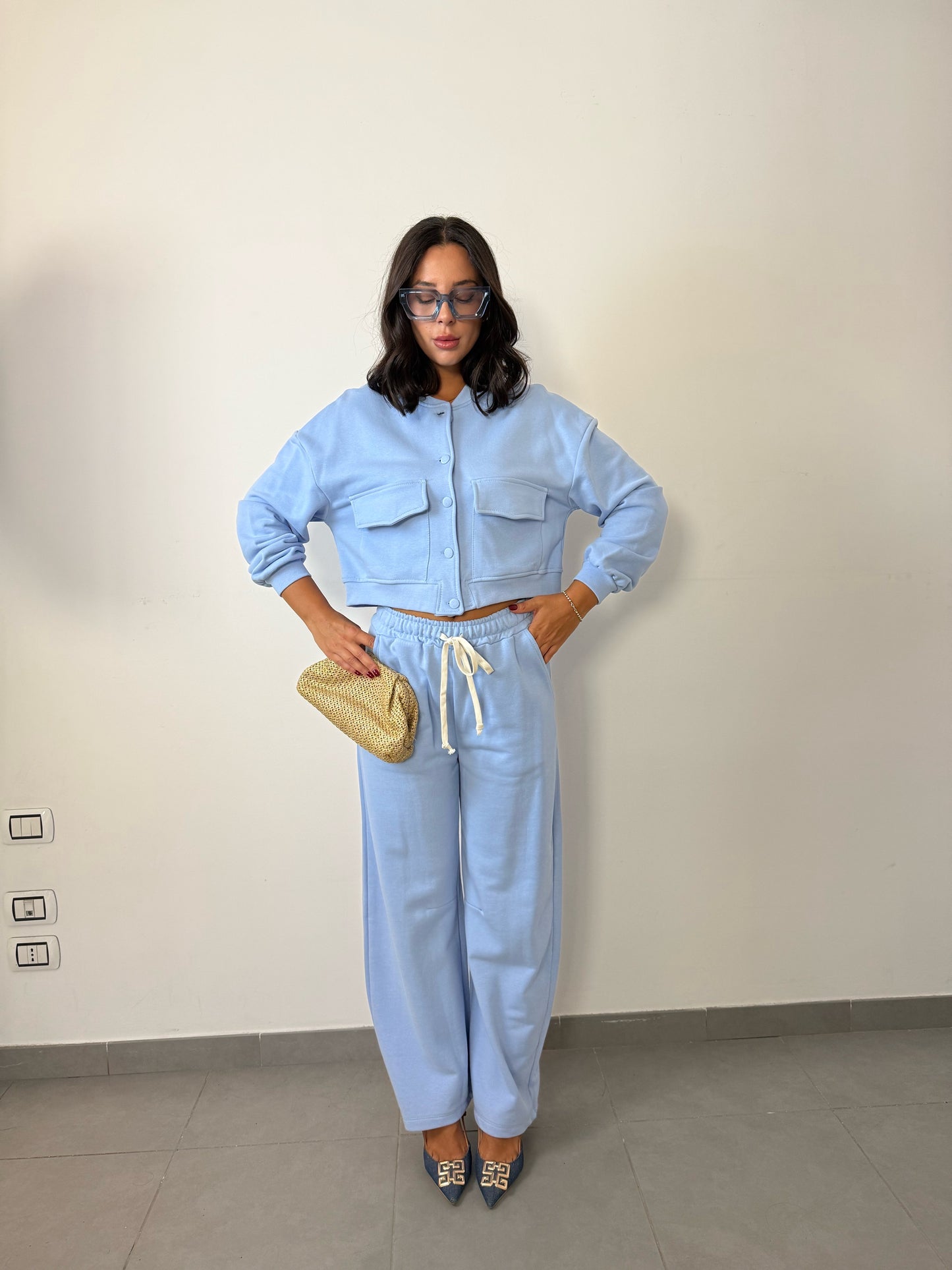Coordinato tuta everyday celeste