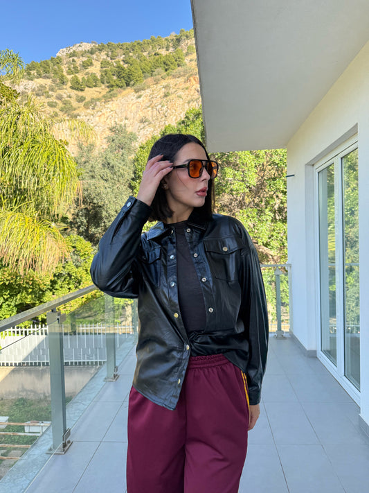 camicione similpelle