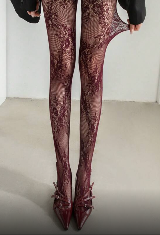 Collant Jolie bordeaux