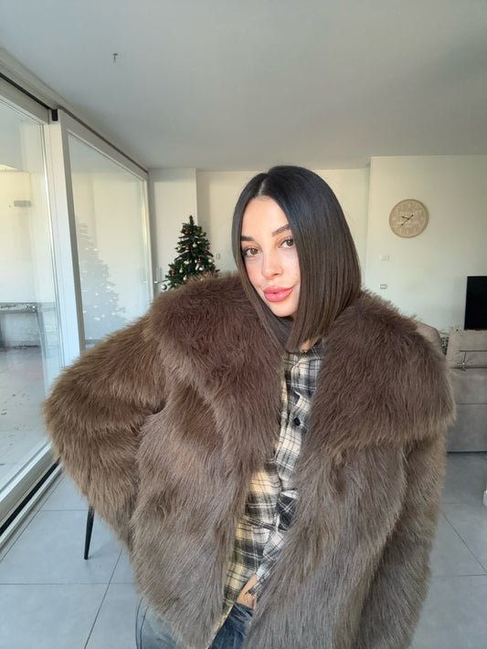 Pelliccia neve brown
