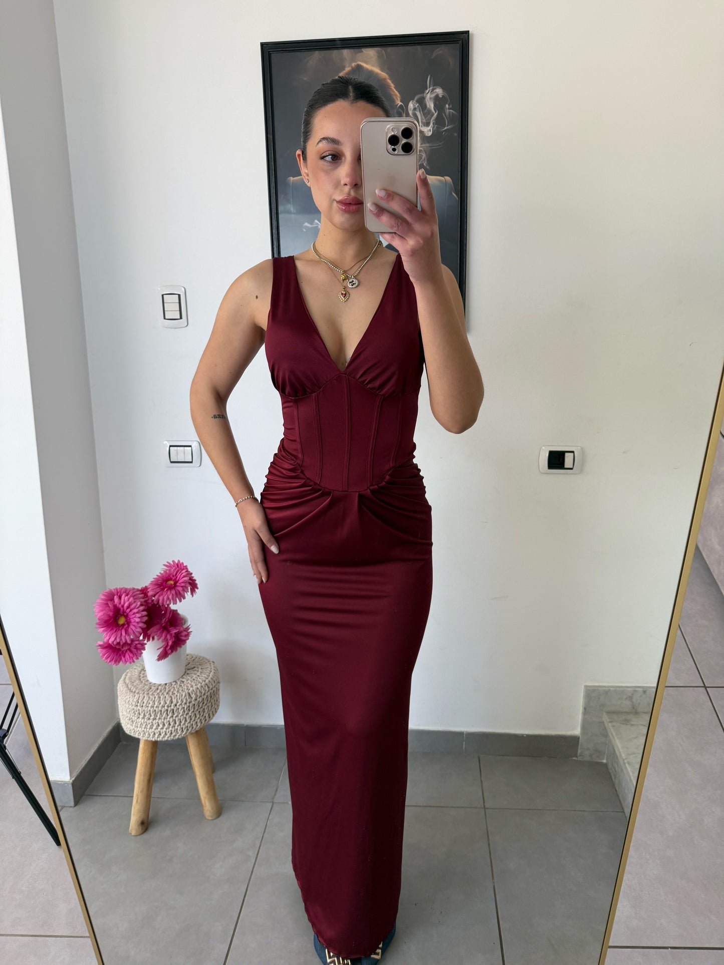 Dress Elisa bordeaux