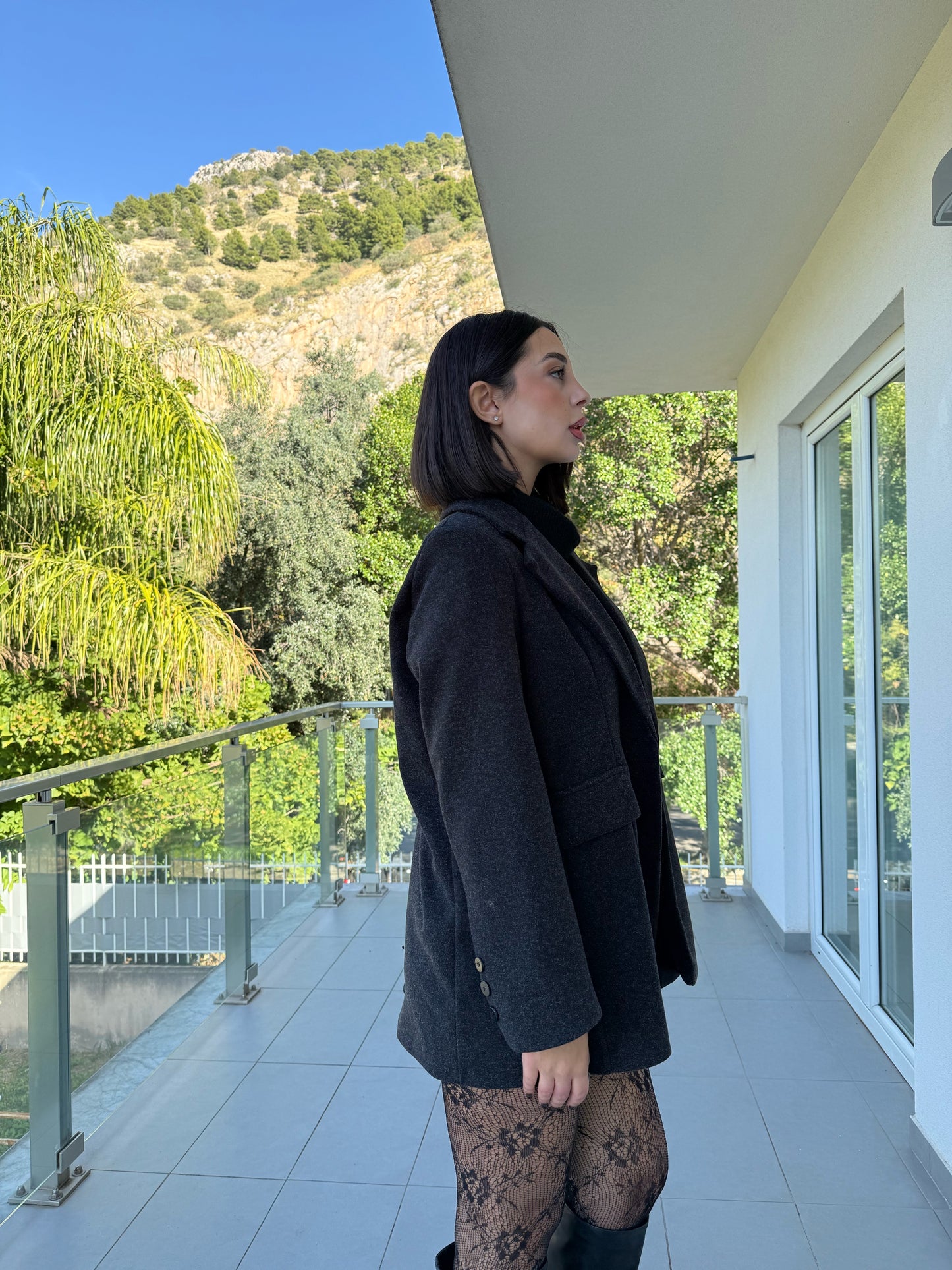 cappotto office nero