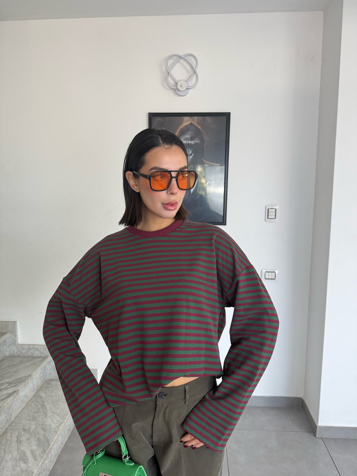 Maglia joker bordeaux\verde