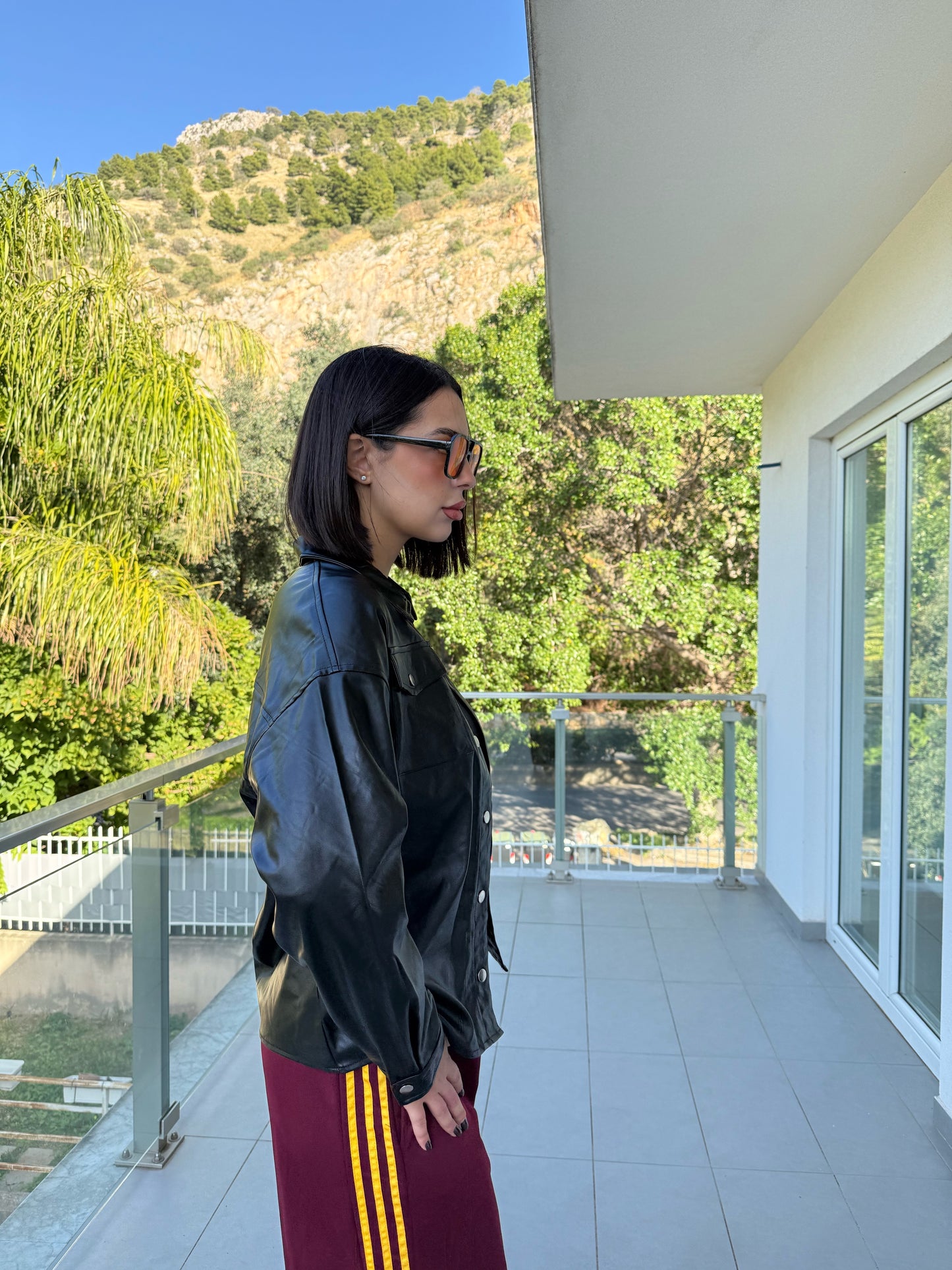 camicione similpelle