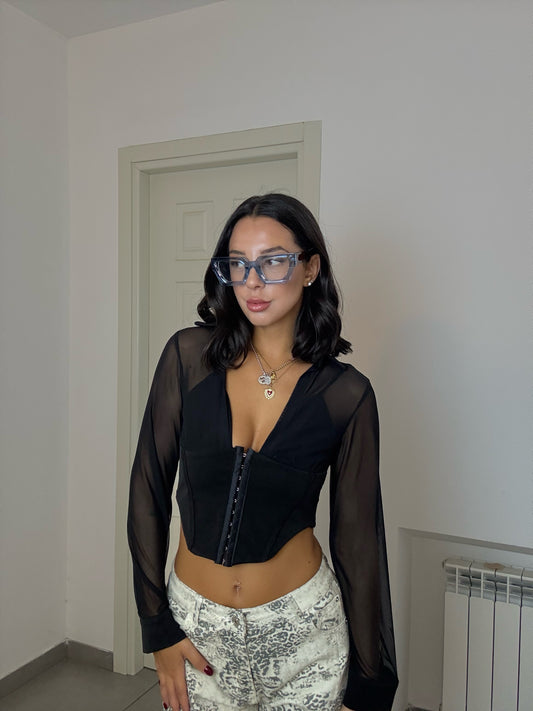 Blusa Isabel nera