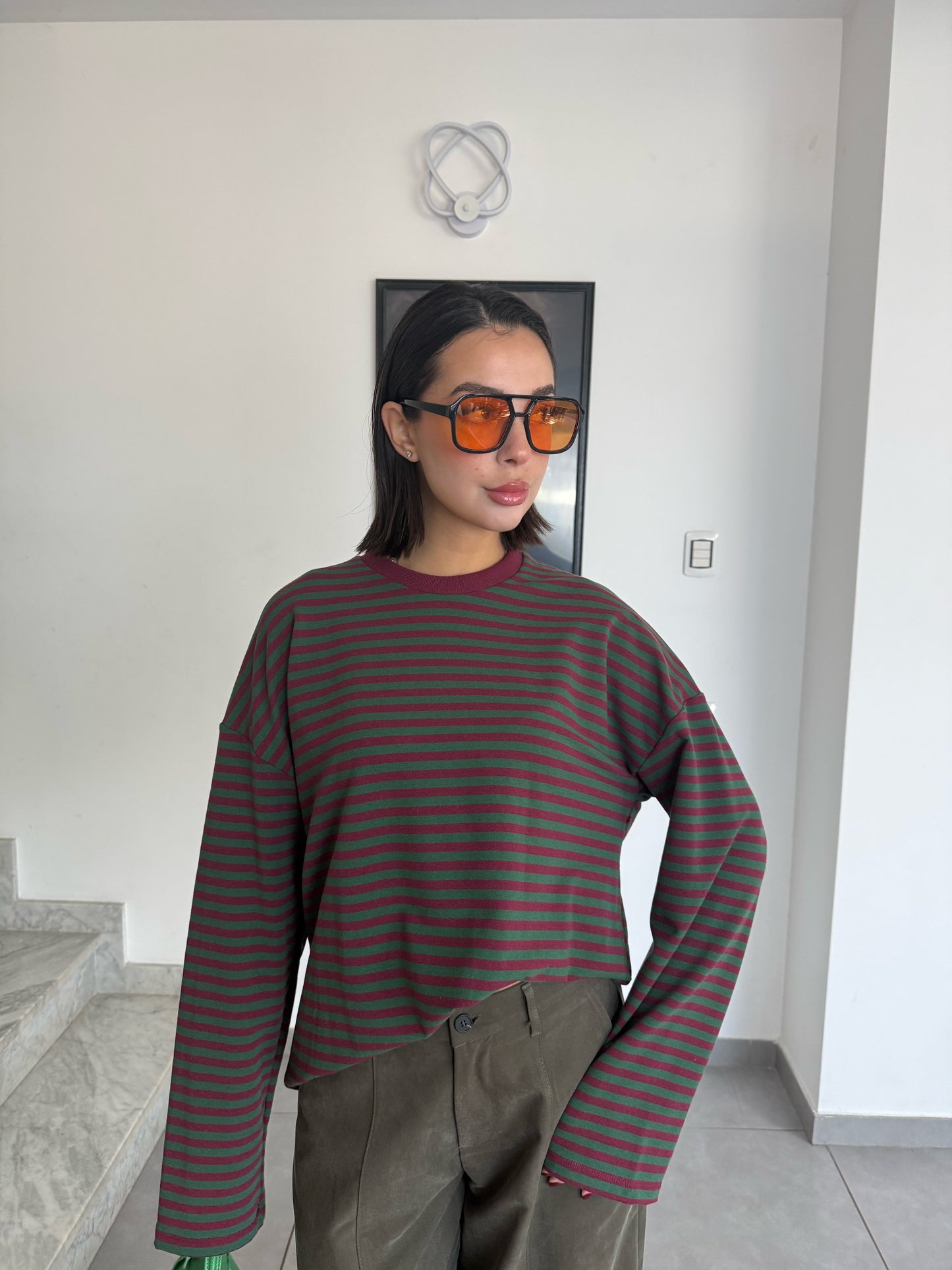 Maglia joker bordeaux\verde