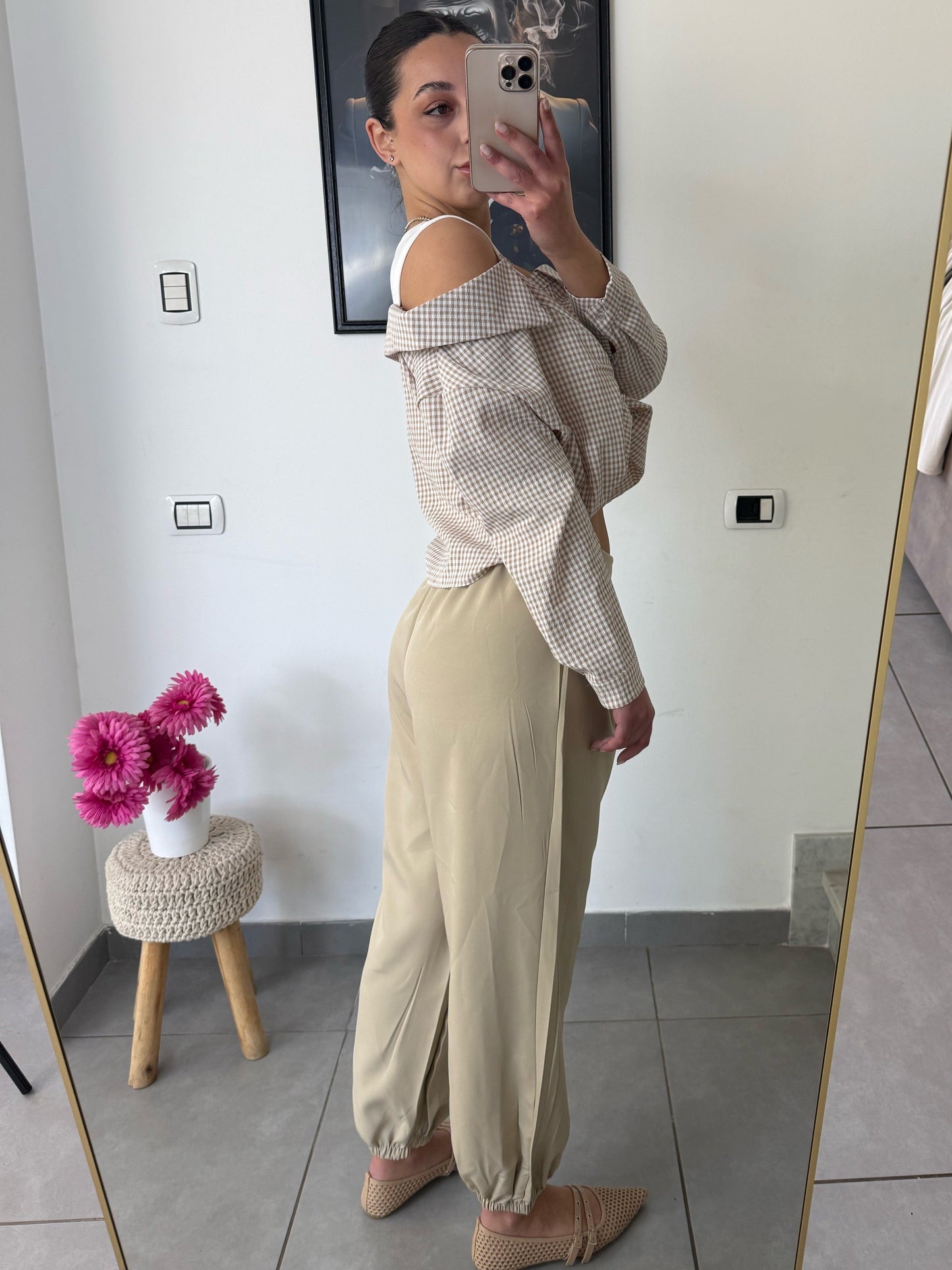 Pantalone Lady beige