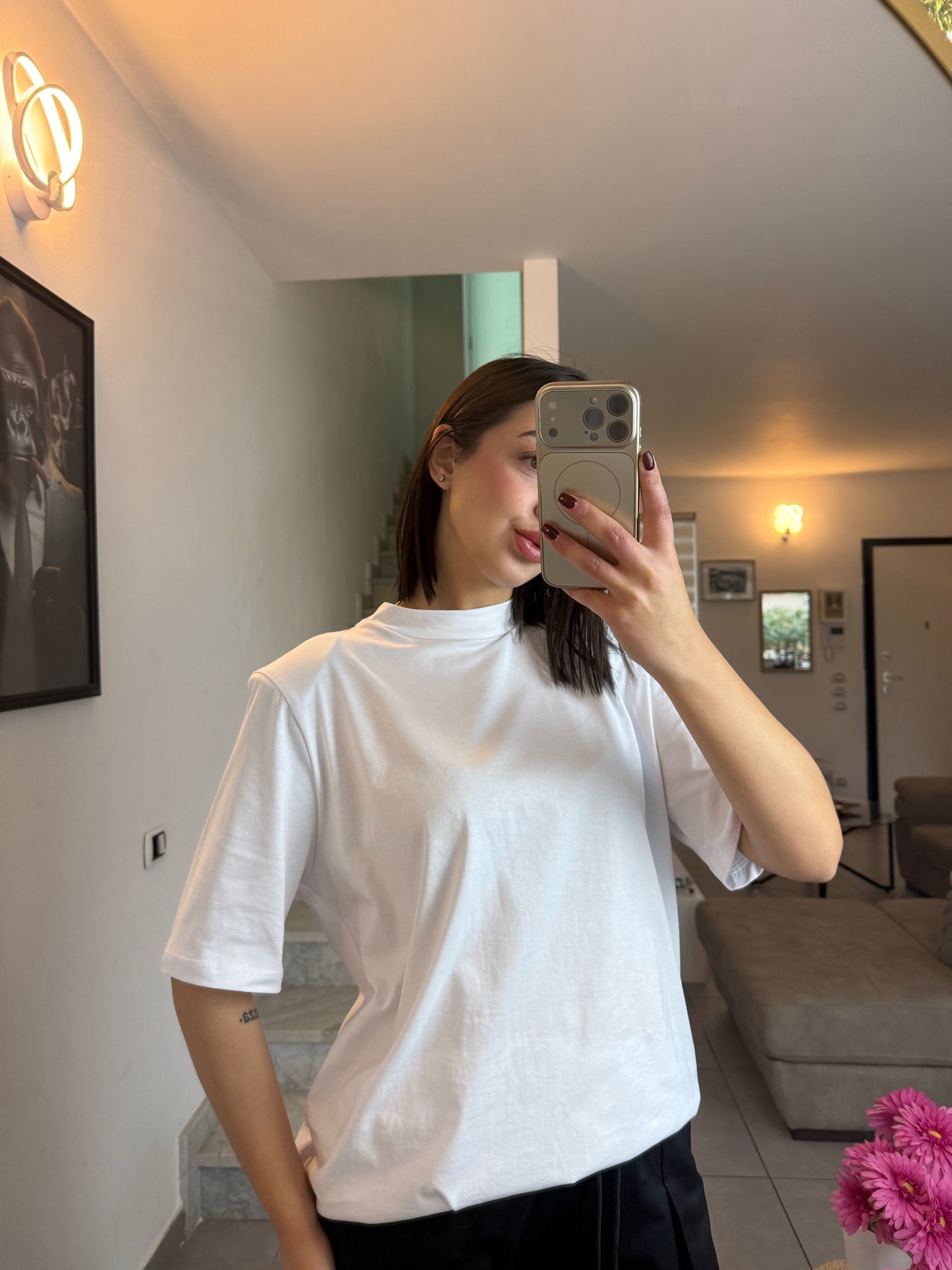 T-Shirt Maxi white