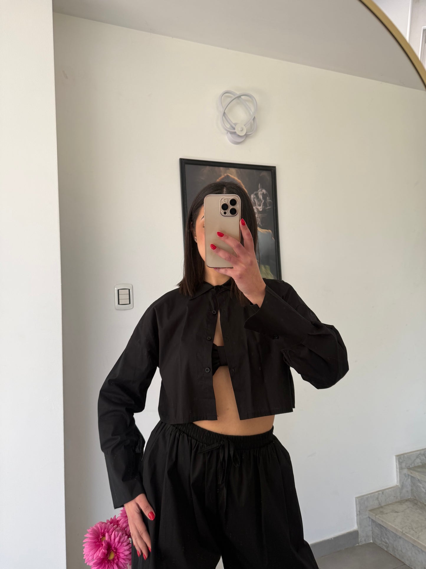 Coordinato cotton 3 pezzi nero