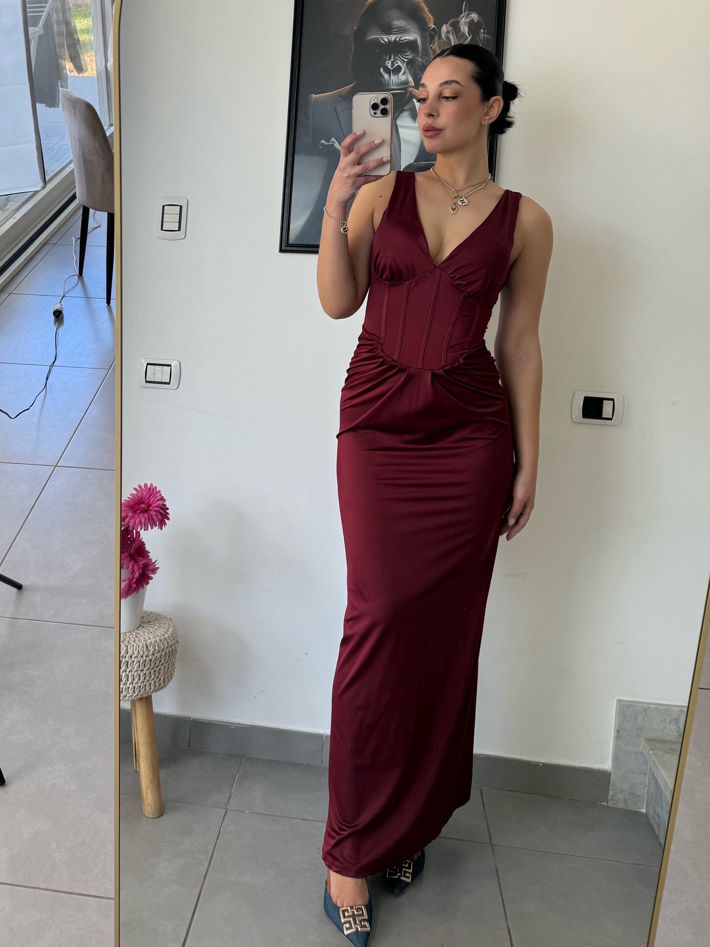 Dress Elisa bordeaux
