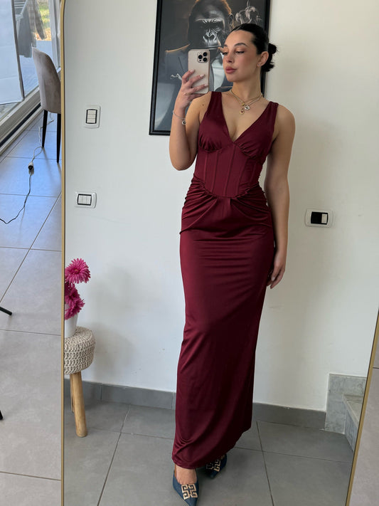 Dress Elisa bordeaux
