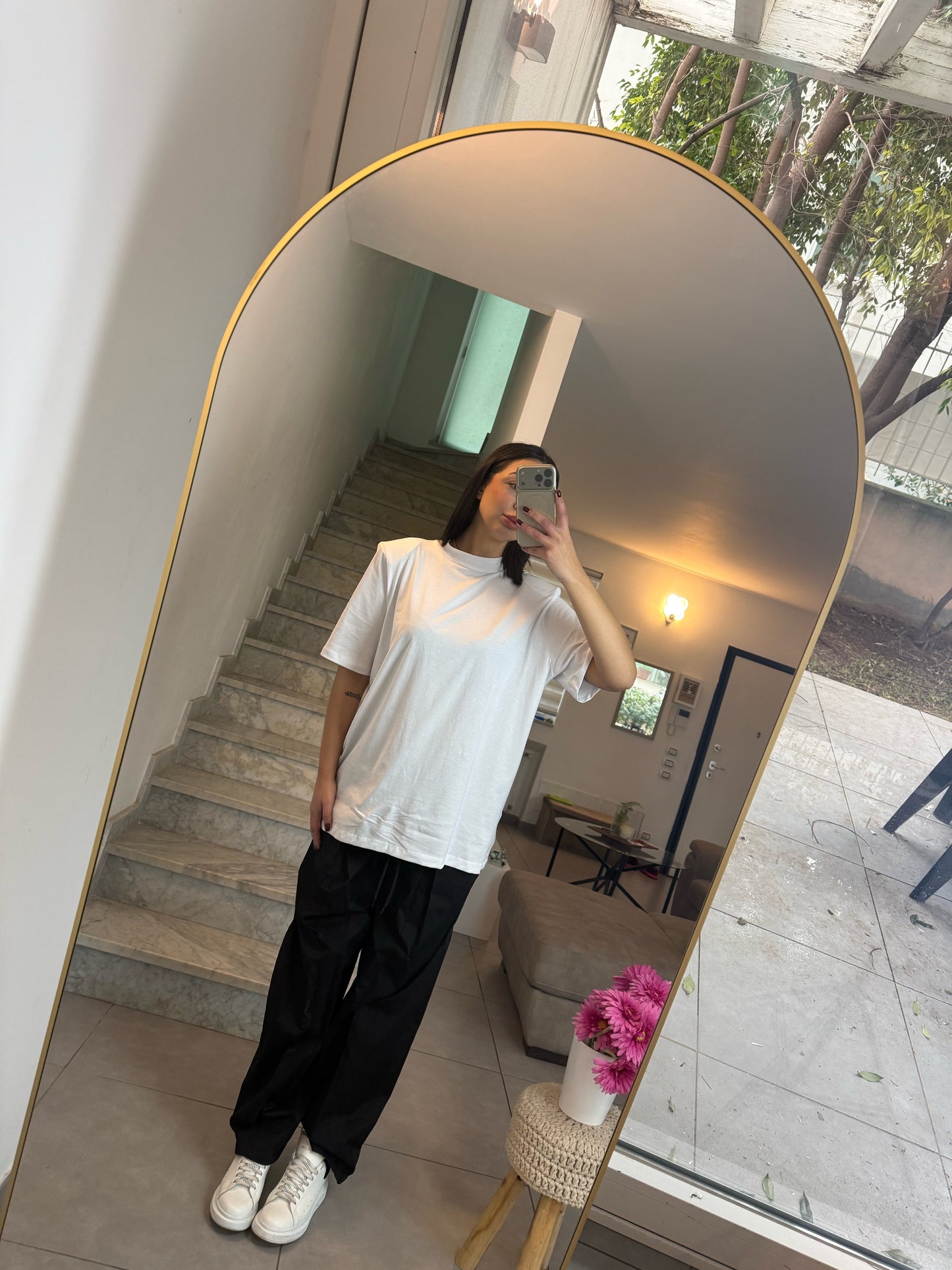 T-Shirt Maxi white