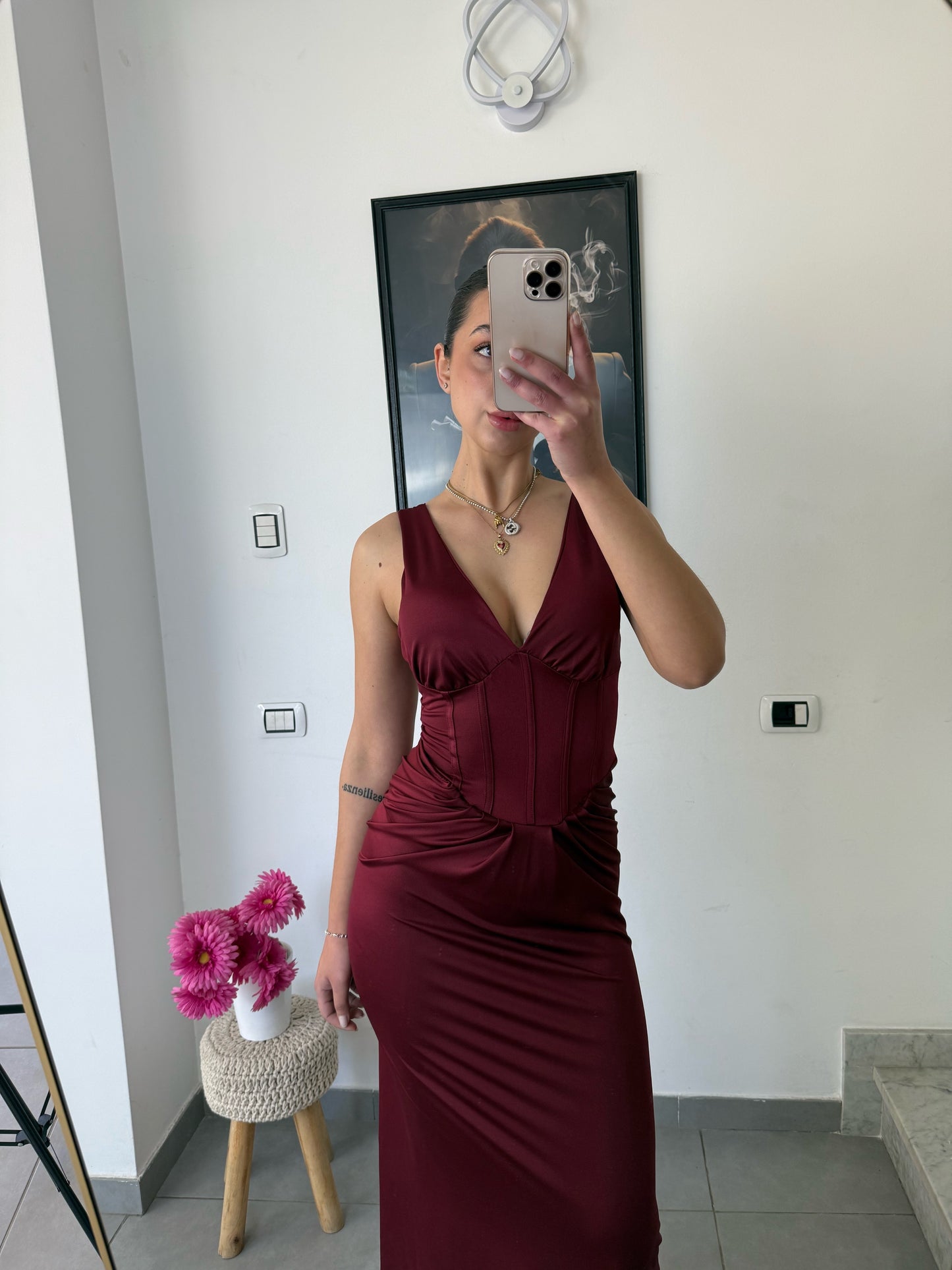 Dress Elisa bordeaux