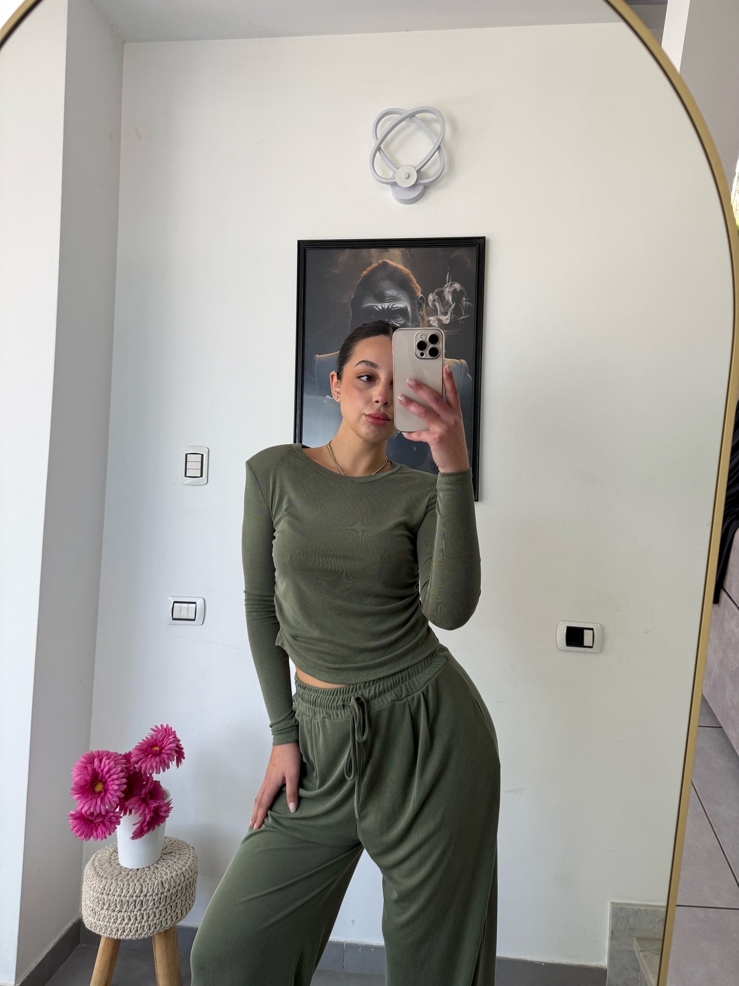 Coordinato Monday verde militare