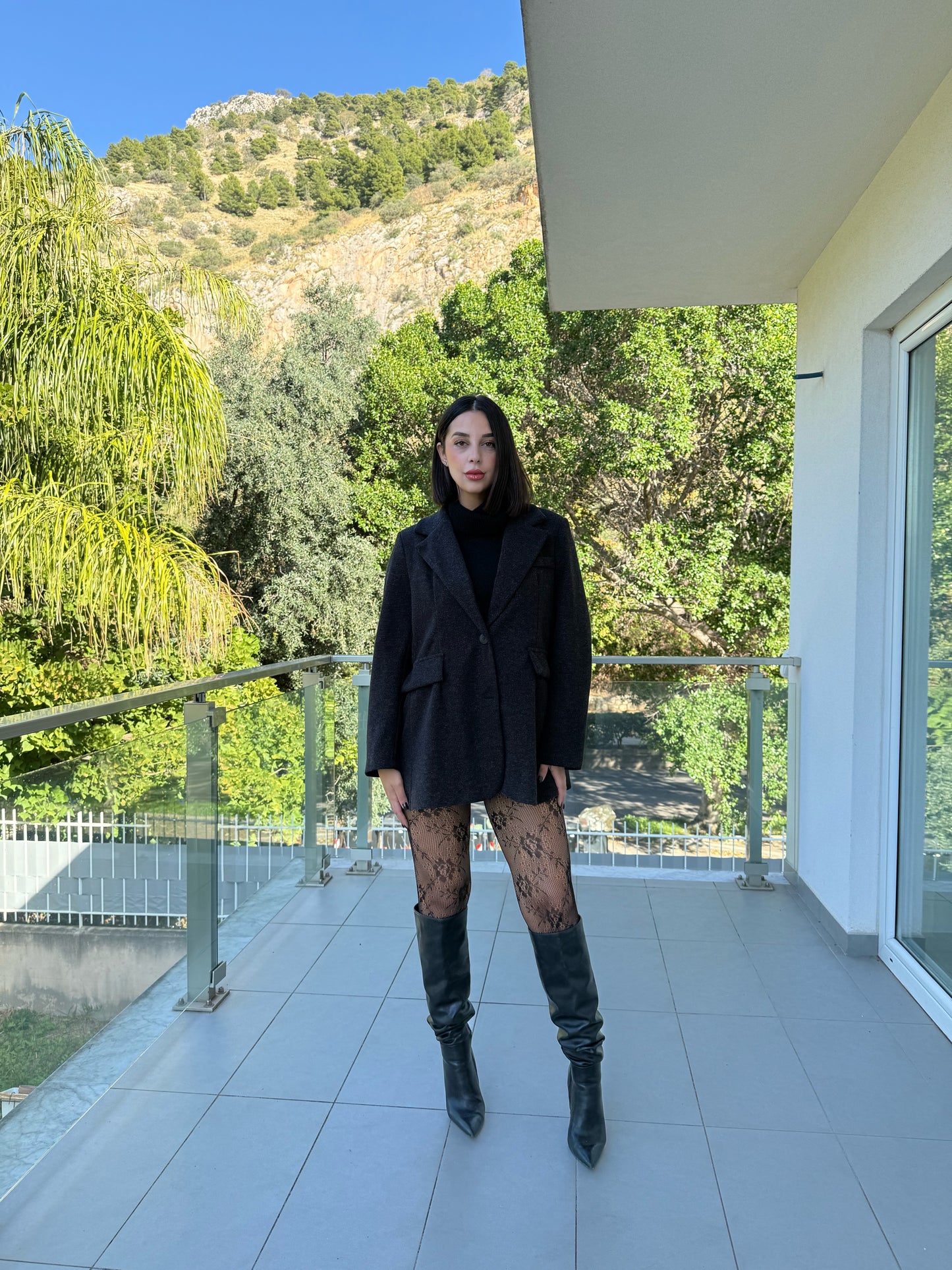 cappotto office nero