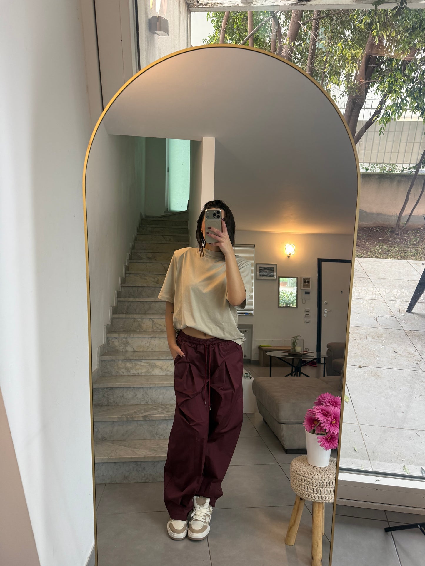 Pantalone primavera bordeaux