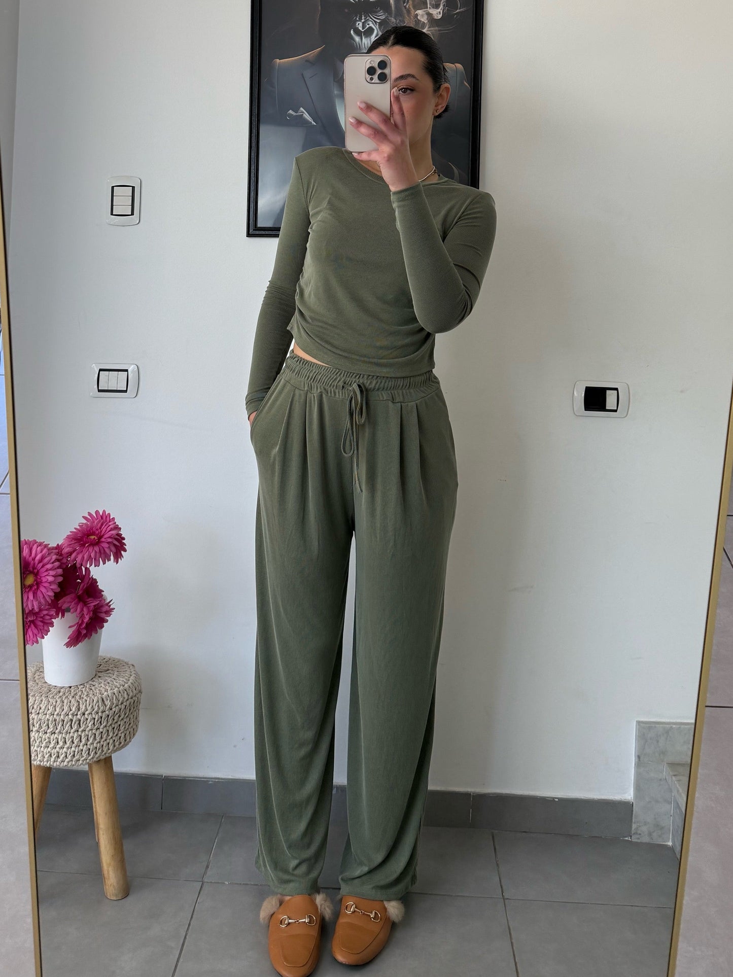 Coordinato Monday verde militare