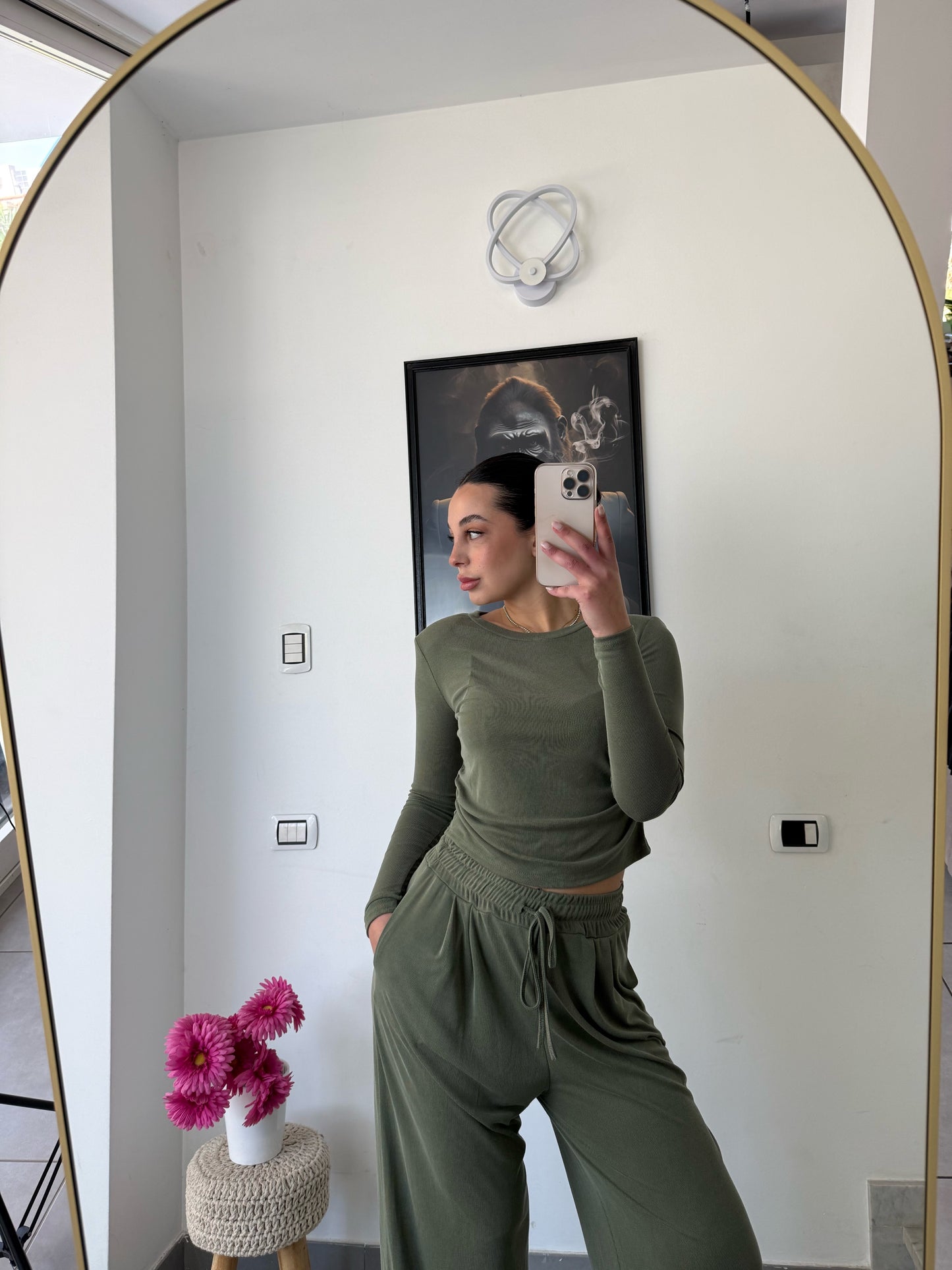 Coordinato Monday verde militare