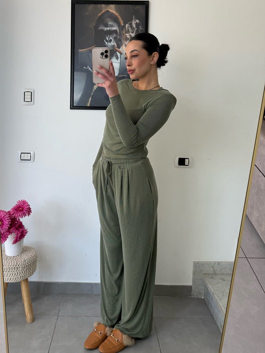 Coordinato Monday verde militare