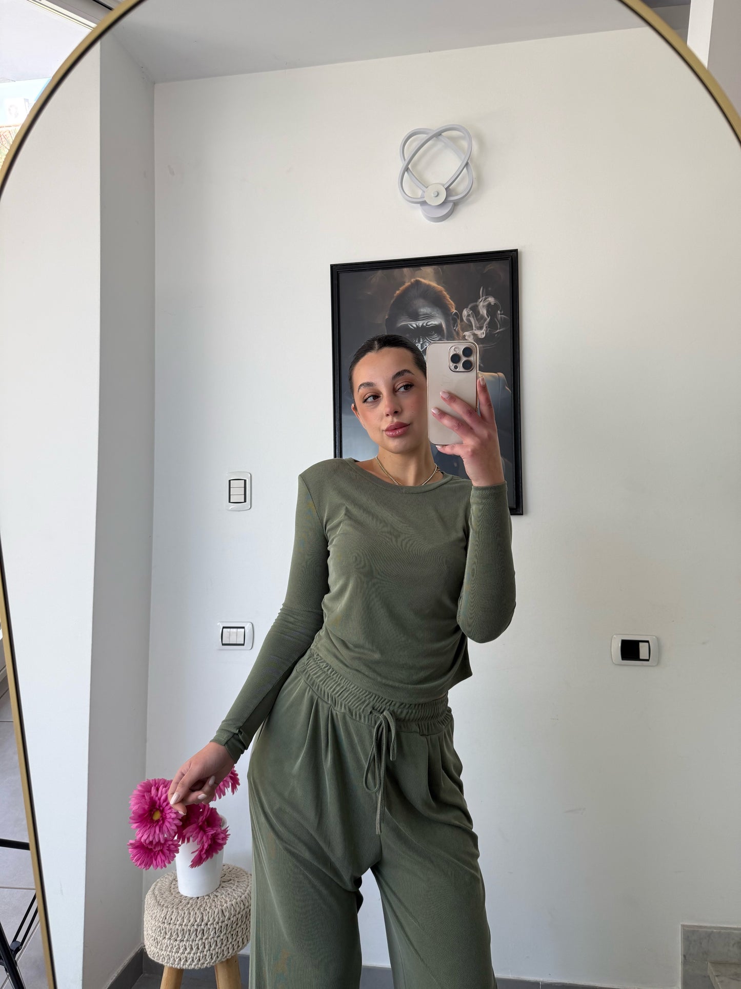 Coordinato Monday verde militare
