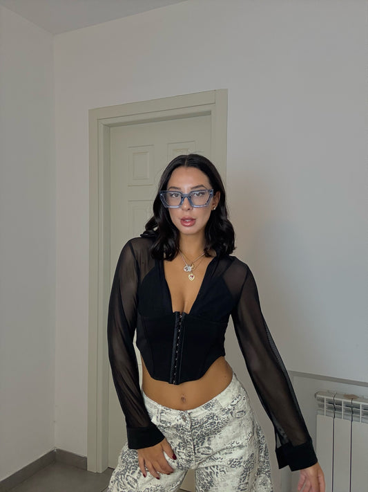 Blusa Isabel nera