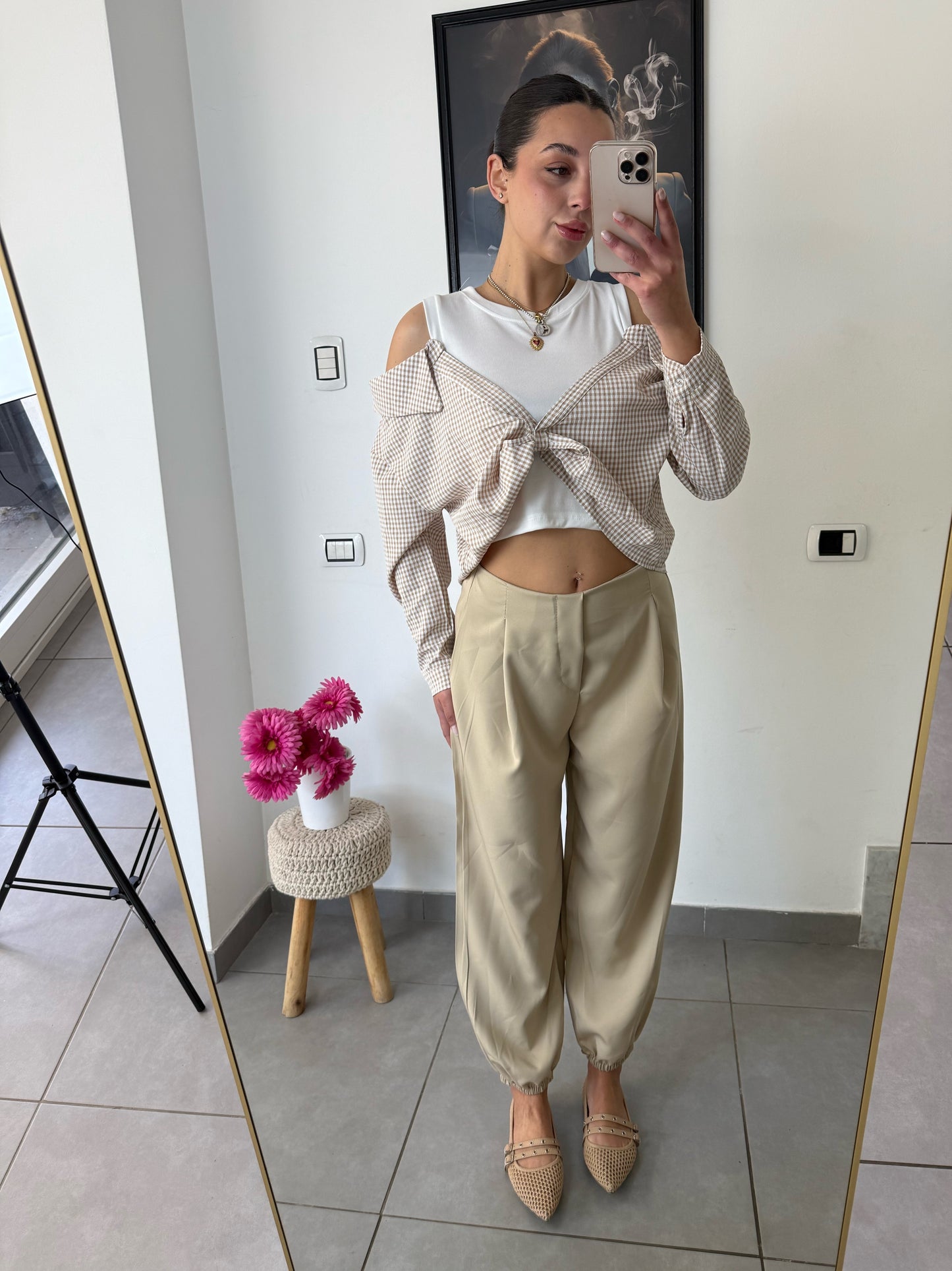 Pantalone Lady beige