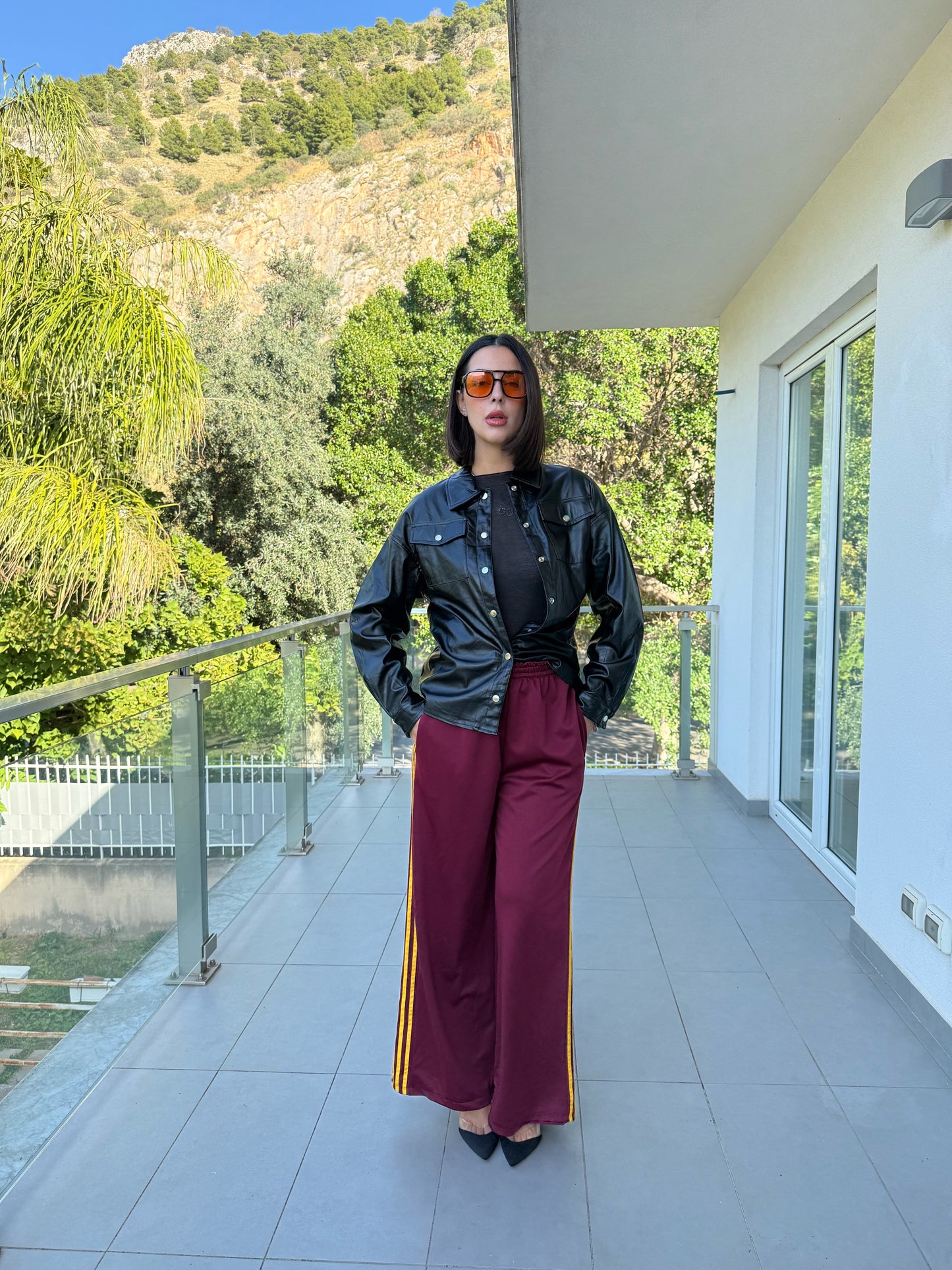 camicione similpelle