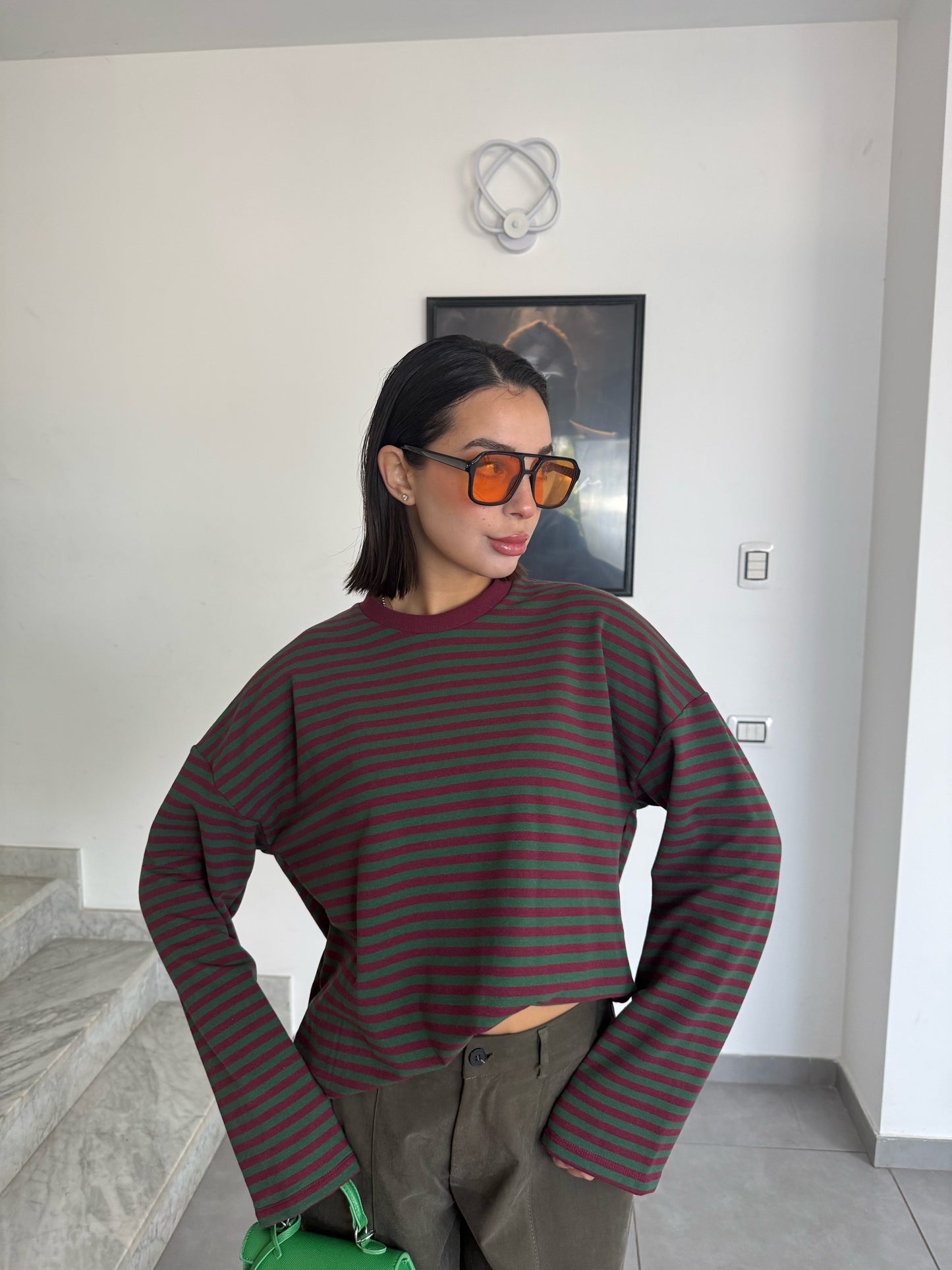 Maglia joker bordeaux\verde