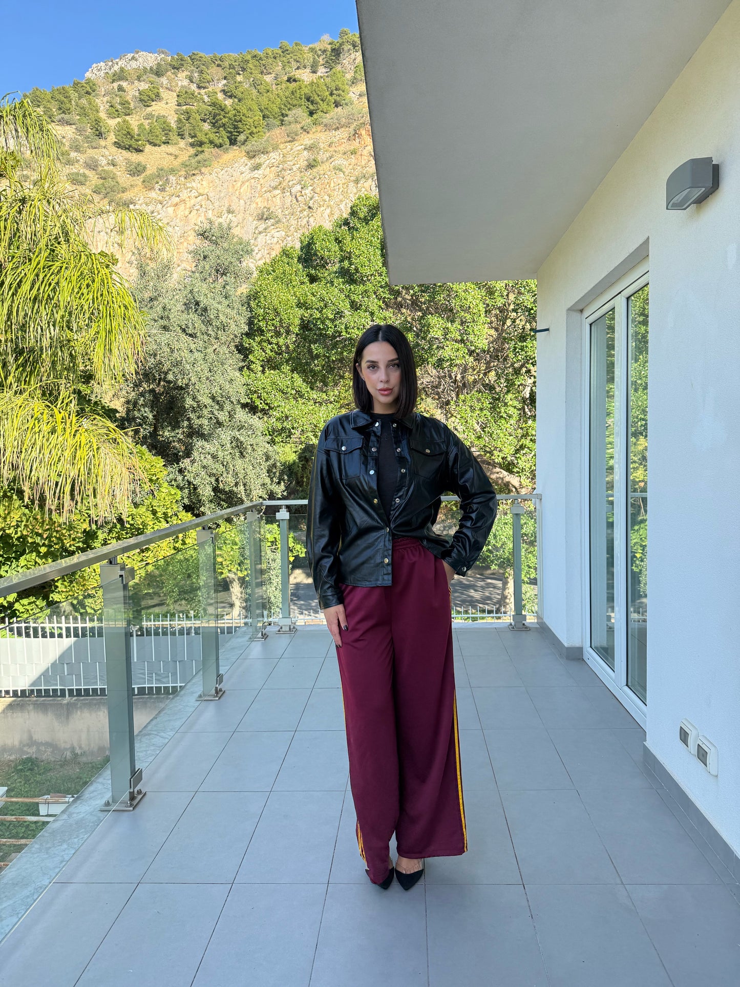 camicione similpelle