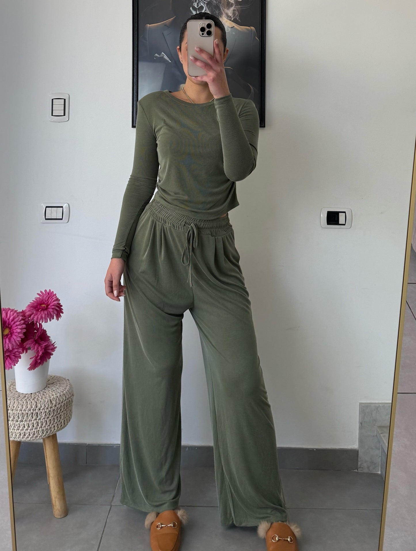 Coordinato Monday verde militare