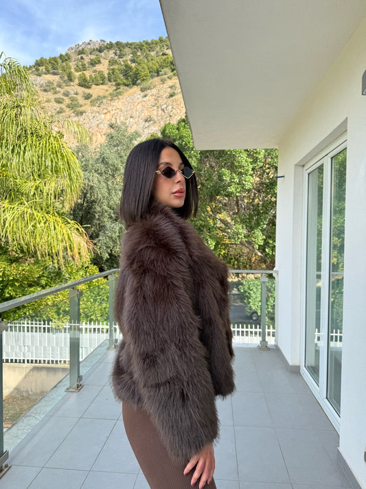 Pelliccia Madison brown