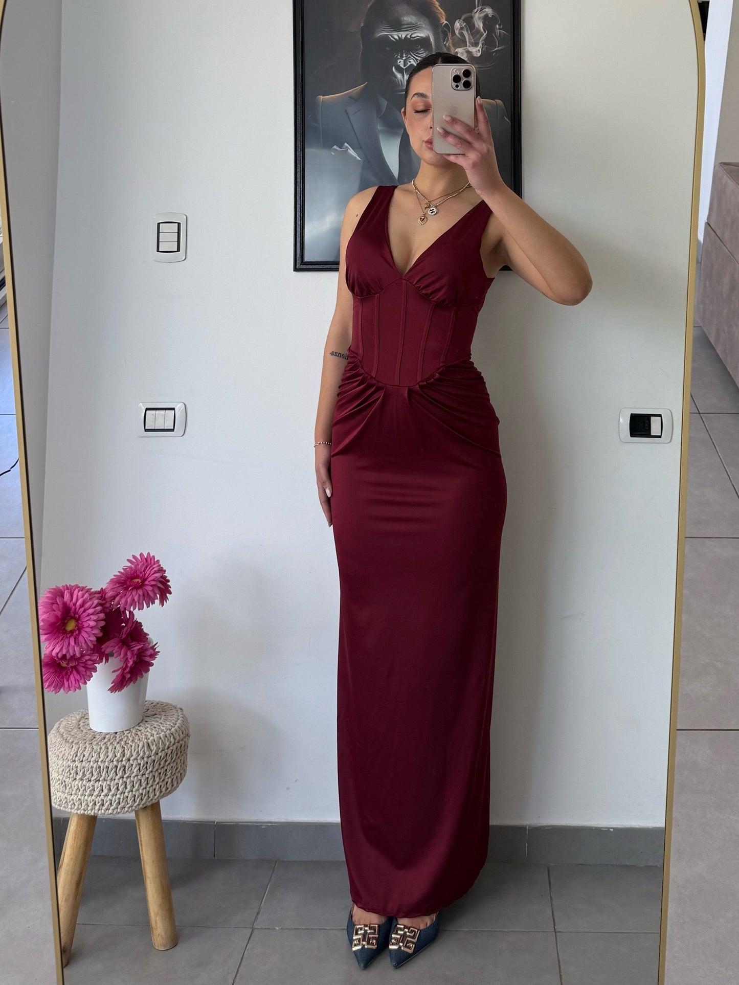 Dress Elisa bordeaux