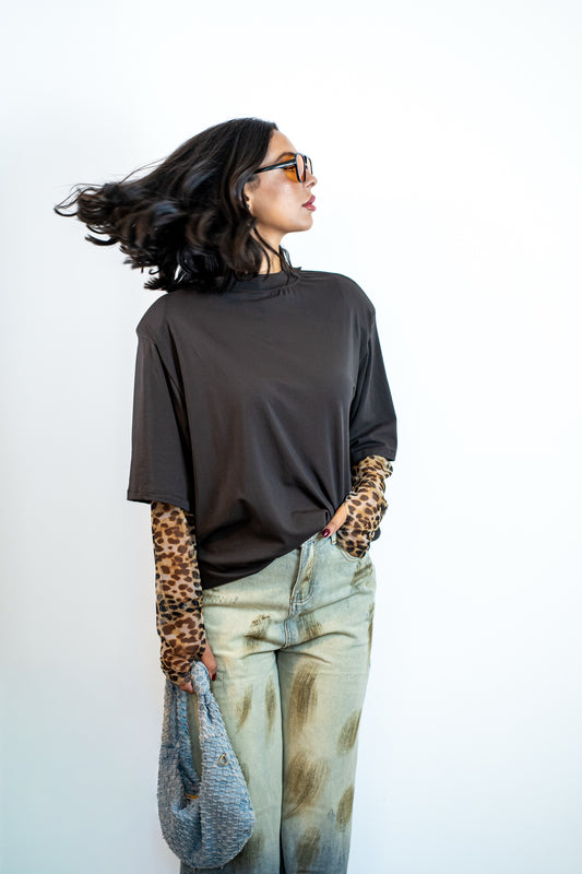 T-shirt Leopard