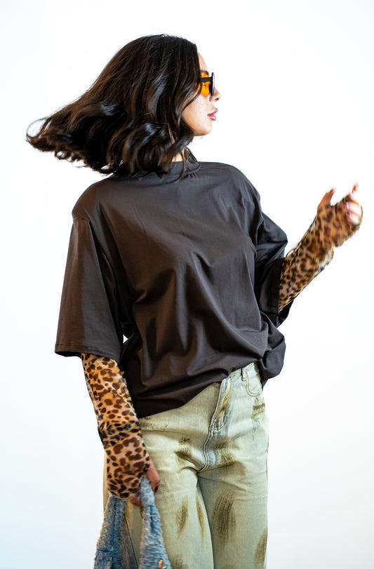 T-shirt Leopard