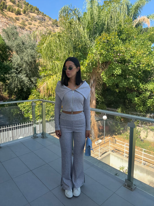 Coordinato tuta life grigio