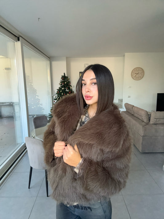 Pelliccia neve brown